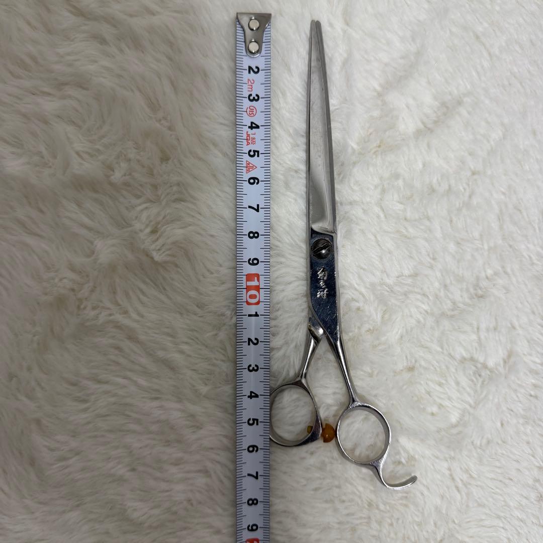 菊王冠 トリミングハサミ 66 ステンレス製 ストレート 仕上げシザー