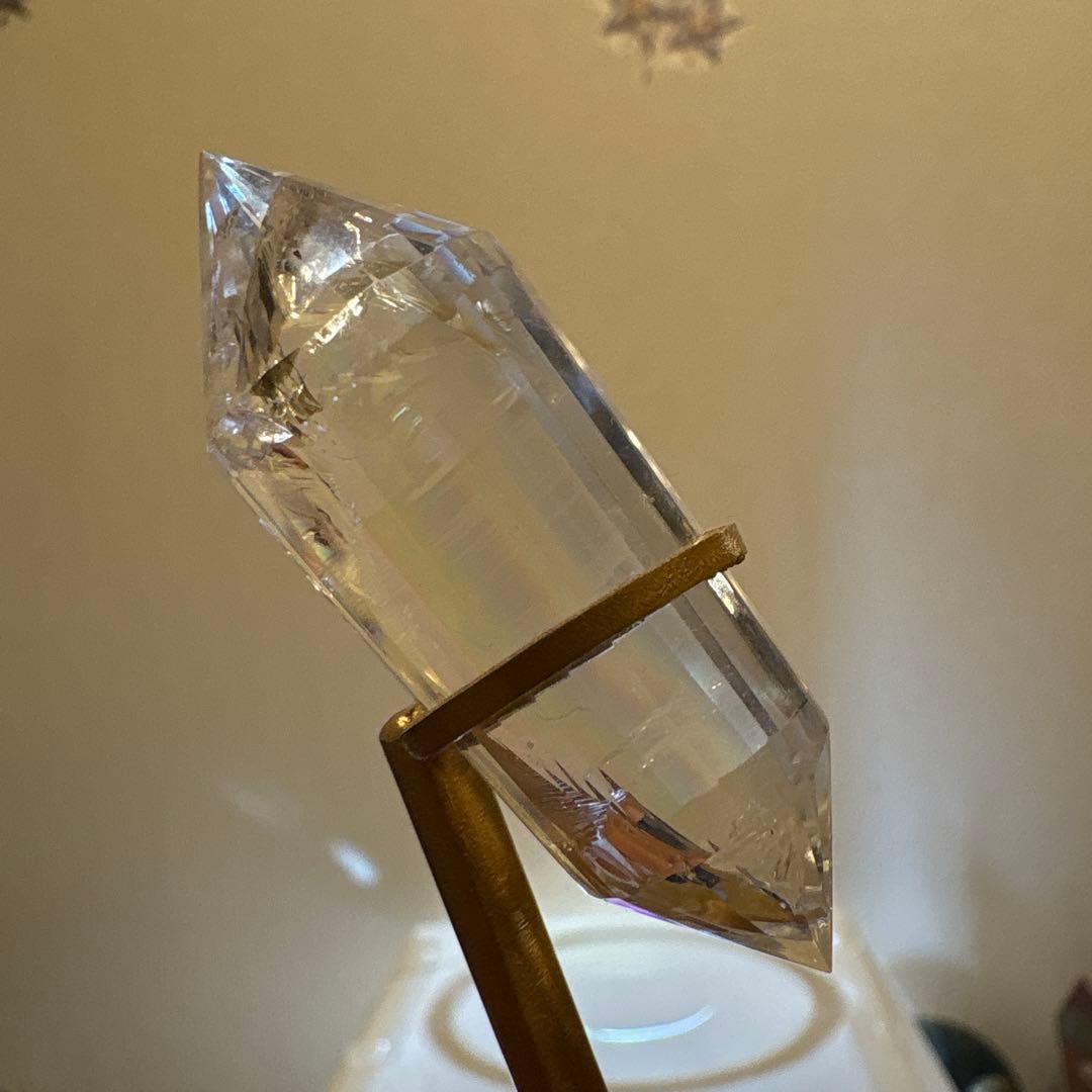 高品質 水晶24面ダブルポイント♡No.2528