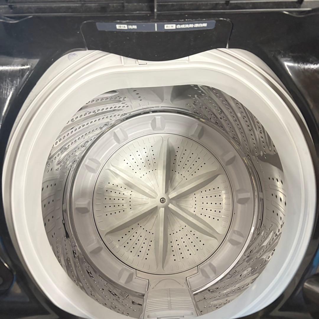 605 2024年製　マッドブラック　極美品　関東　洗濯機　一人暮らし　冷蔵庫有