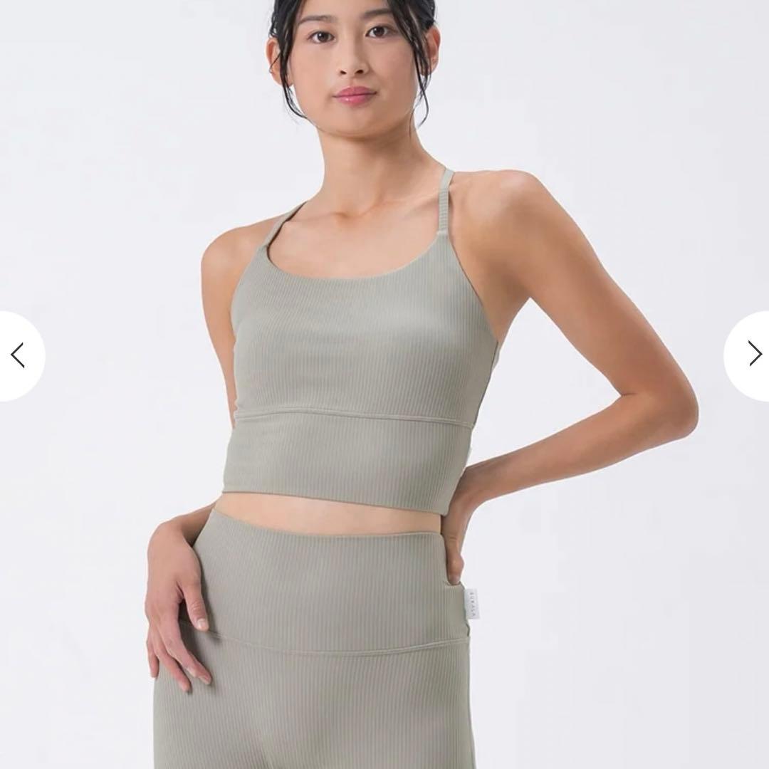 SUKALA スカラ　バックツイストセパレートタンクトップ　ペールミント　L