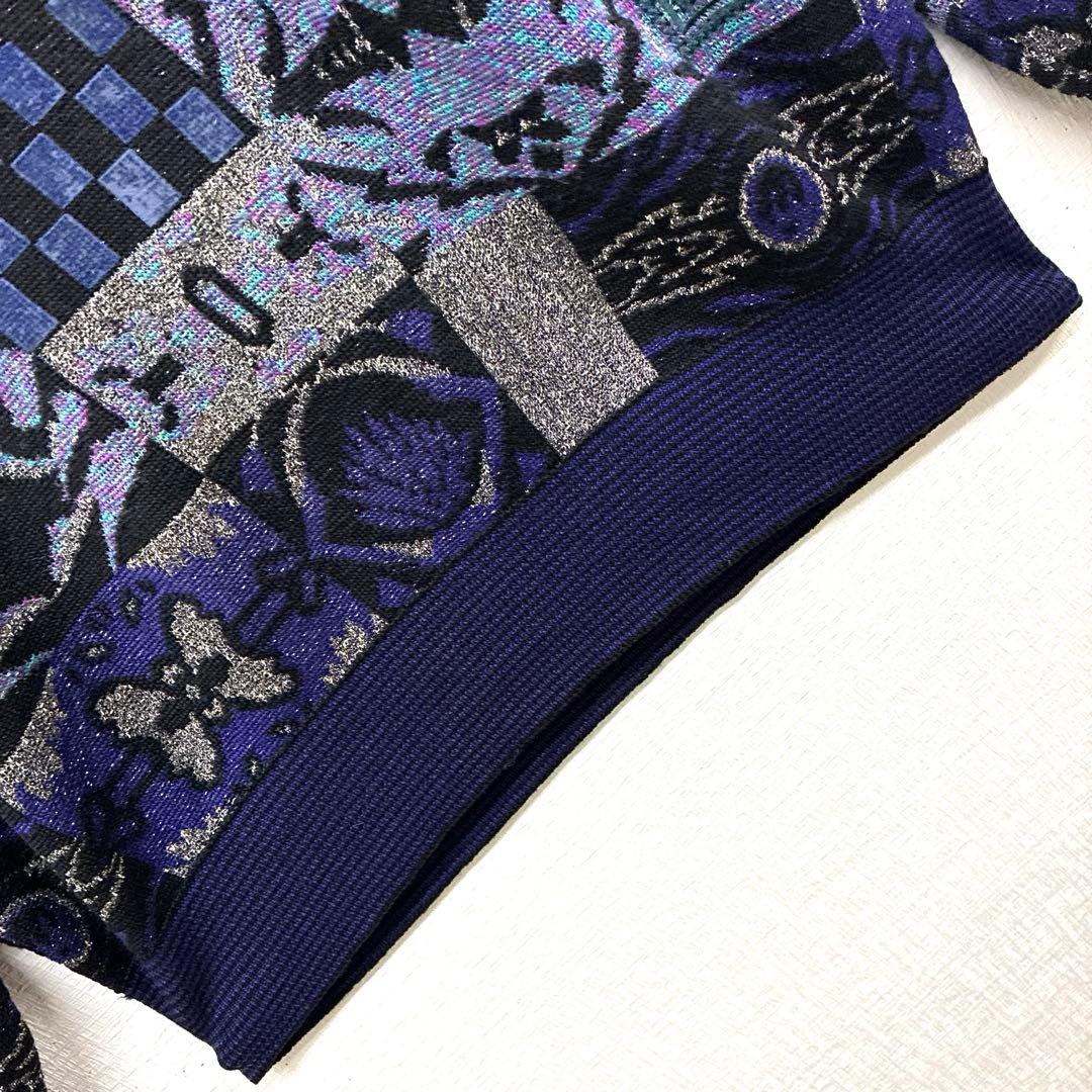 J's ジャンボ尾崎 ブリヂストン　銀糸　ラメ　ゴルフ　セーター ニット　90s