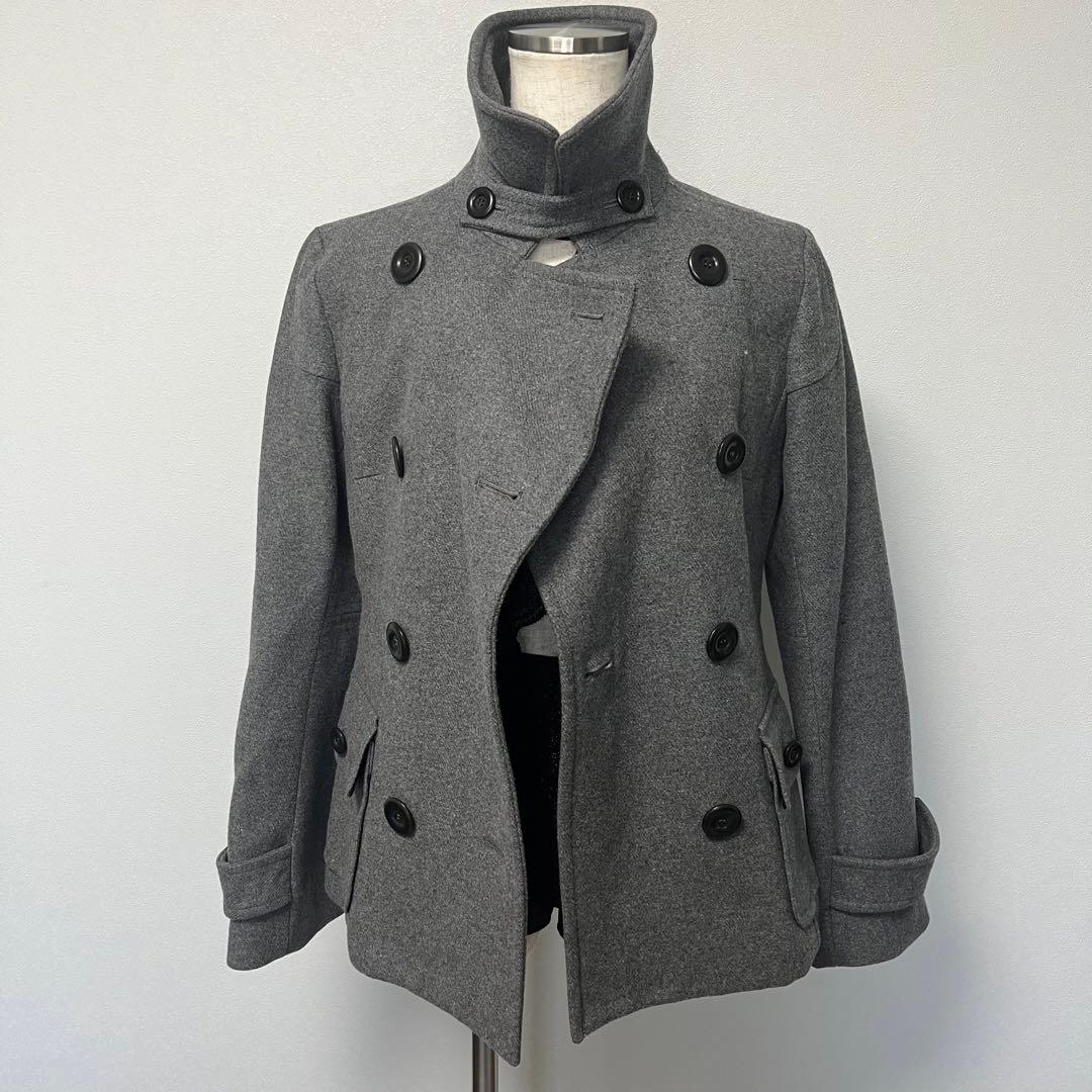 ダークコア ピーコート ウールコート 韓国 海外ガール ゴシック y2k 平成