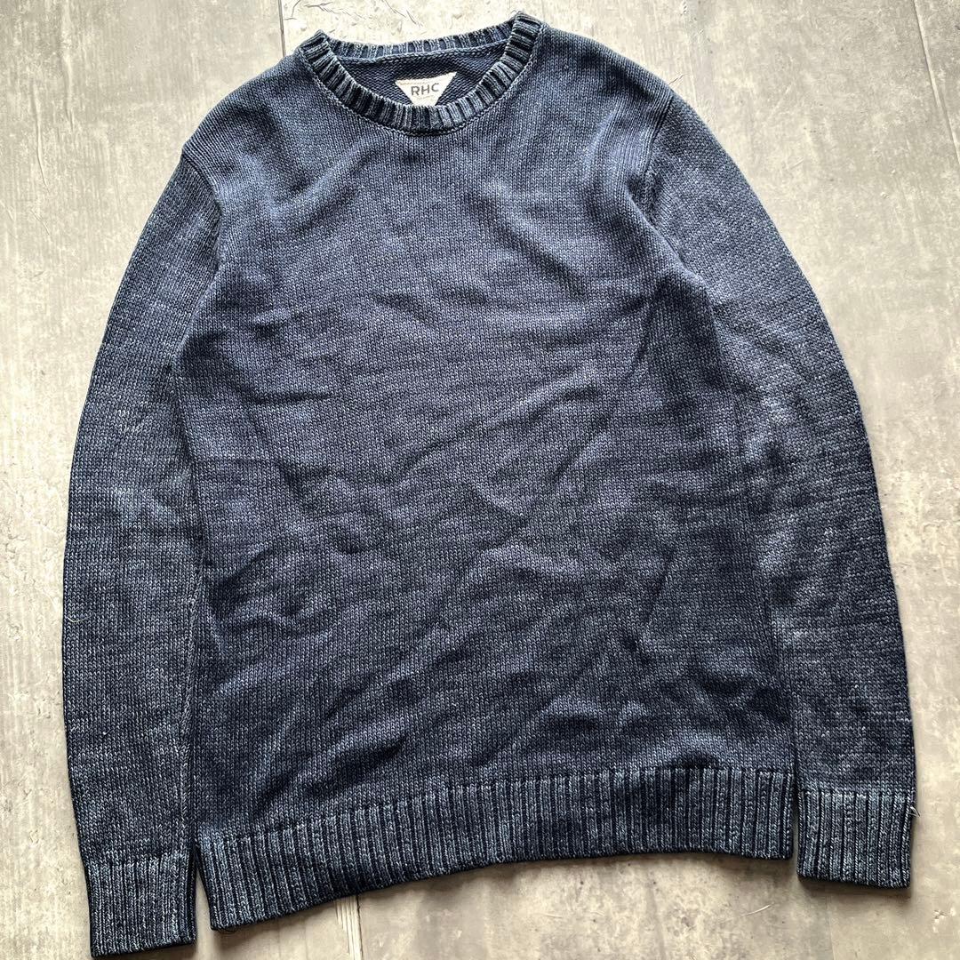 ロンハーマン　RHC インディゴ　ニット　セーター　リブ編み　アメカジ　サーフ