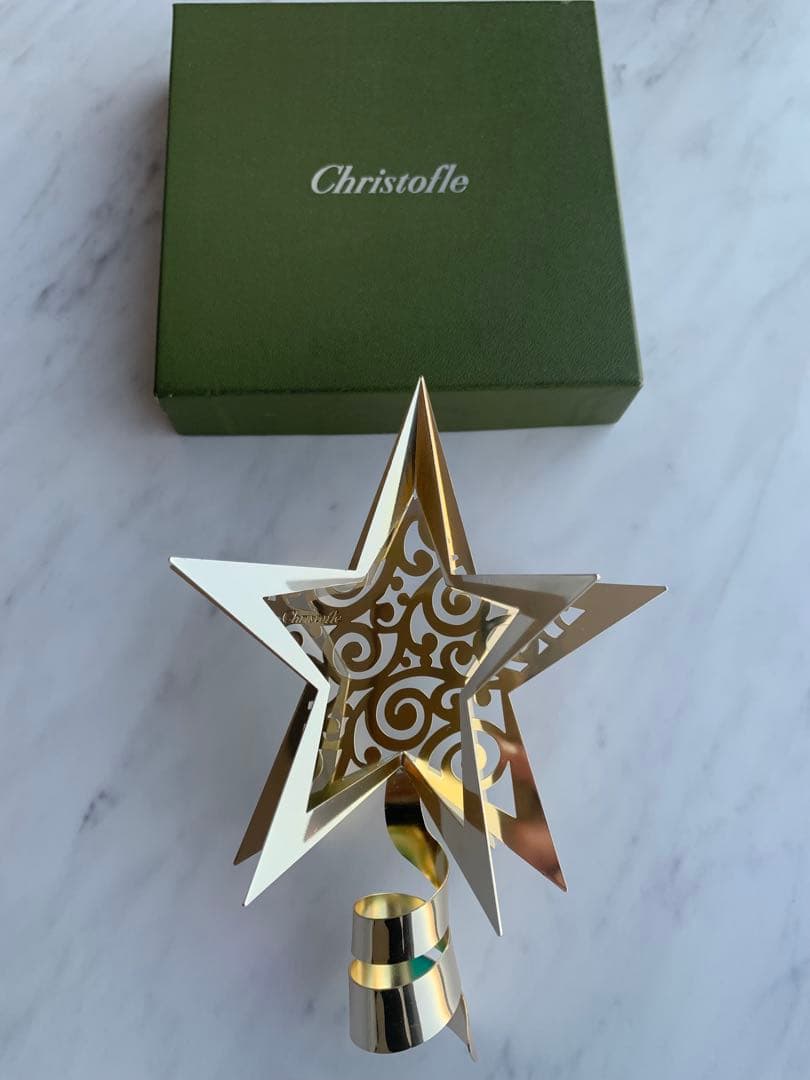 Christofle クリスマスツリートップ スターツリートップ オーナメント