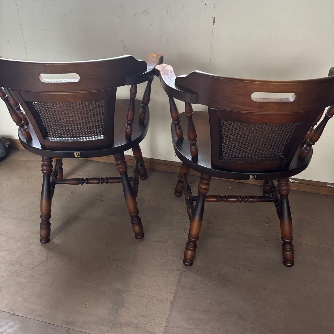 キツツキ　飛騨産業　ウィンザーチェア　右側　美品寄り　最安値