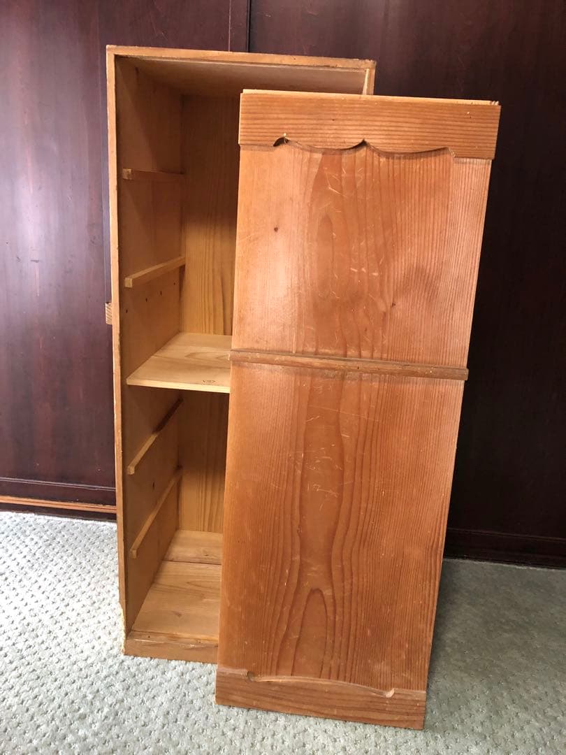 お膳　お椀　5膳　おひつ　しゃもじ　お盆　セット　木製収納箱付き　骨董品