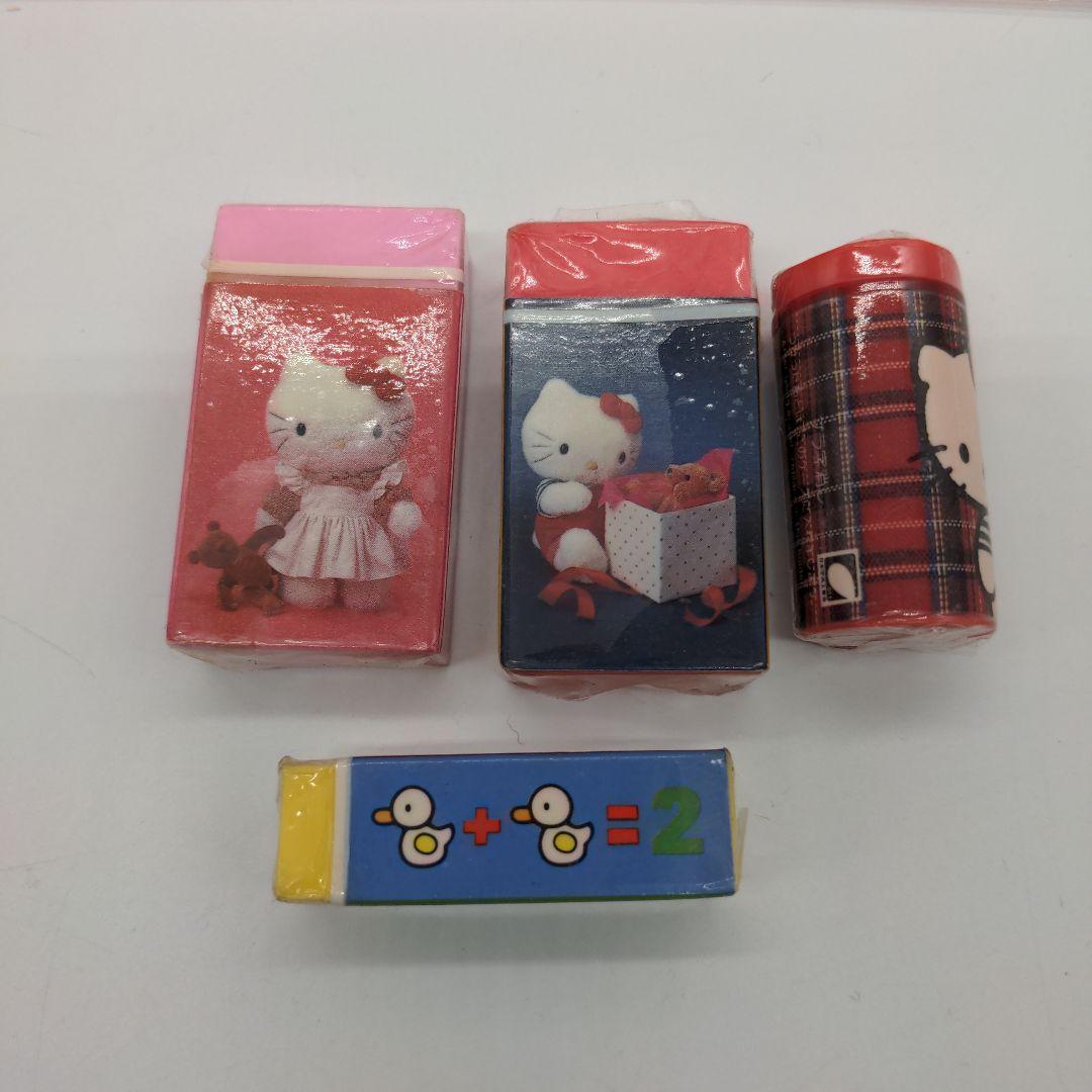 ハローキティ　昭和レトロ　下敷きノートものさし消しゴム　サンリオ