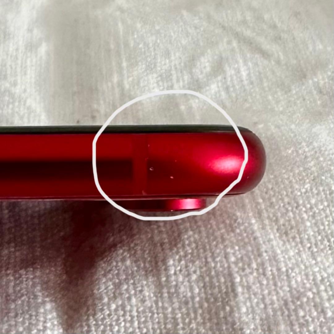 Apple iPhone XR(64GB) レッド ※小傷あり