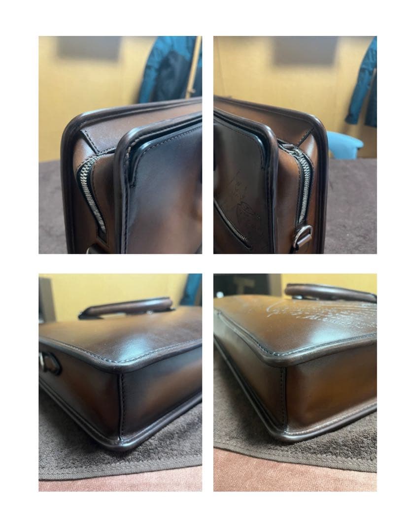 Berluti ビジネスバッグ ブラウン レザー