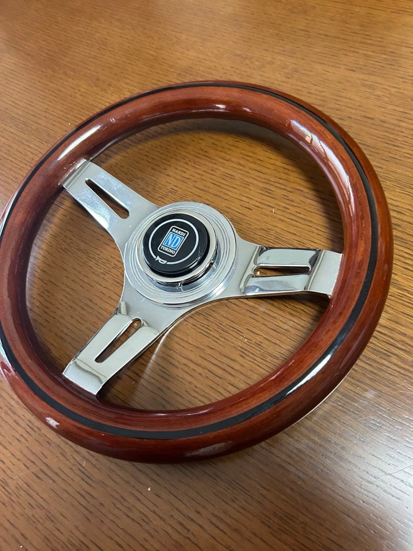 新品未使用 小径 29パイ ウッドステアリング クラシック ナルディ NARDI