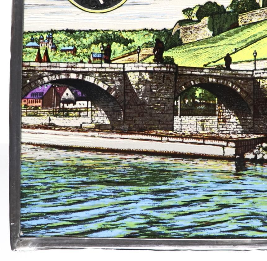 マリエンベルク要塞 ヴィンテージ ステンドグラス ドイツ社 マイン川 橋