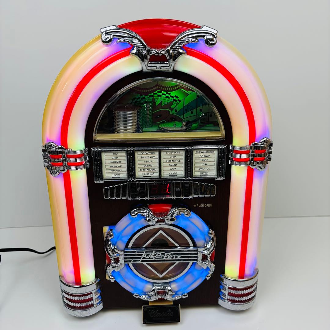 【希少】ジュークボックス型　CDプレーヤー AM FMラジオ