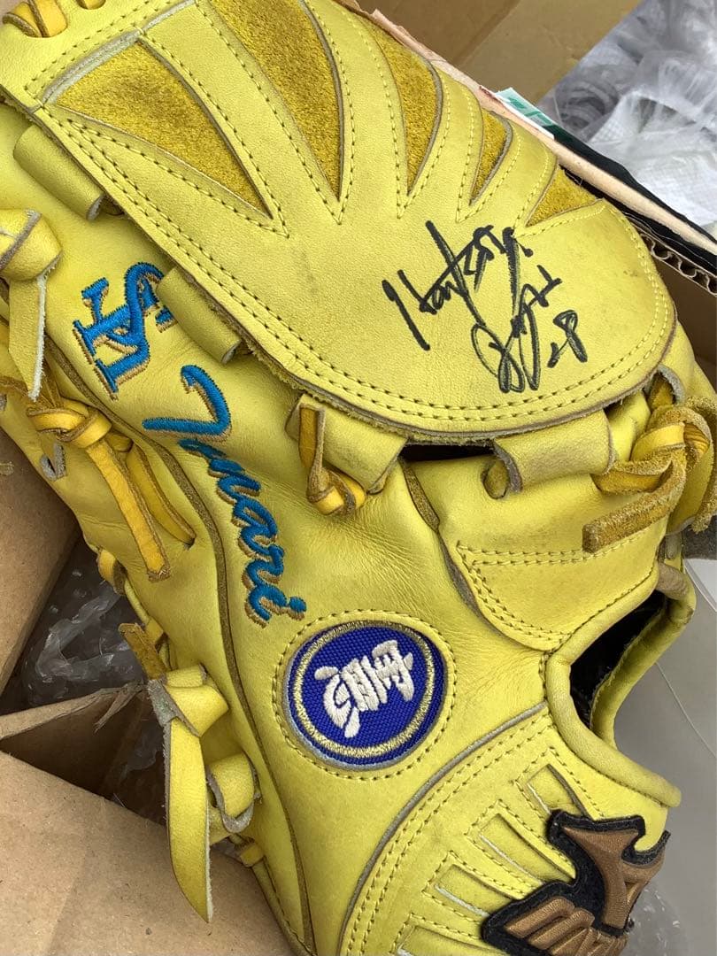 球団証明書付き サイン入り福岡ソフトバンクホークス 大隣憲司投手 実使用グローブ
