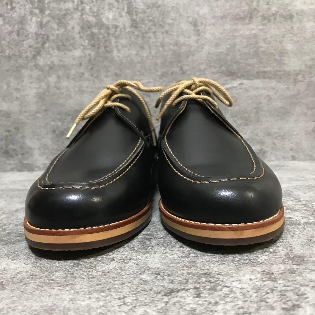 【未使用】バーバリー ロンドン モカシン レザーシューズ 25.5cm ブラック