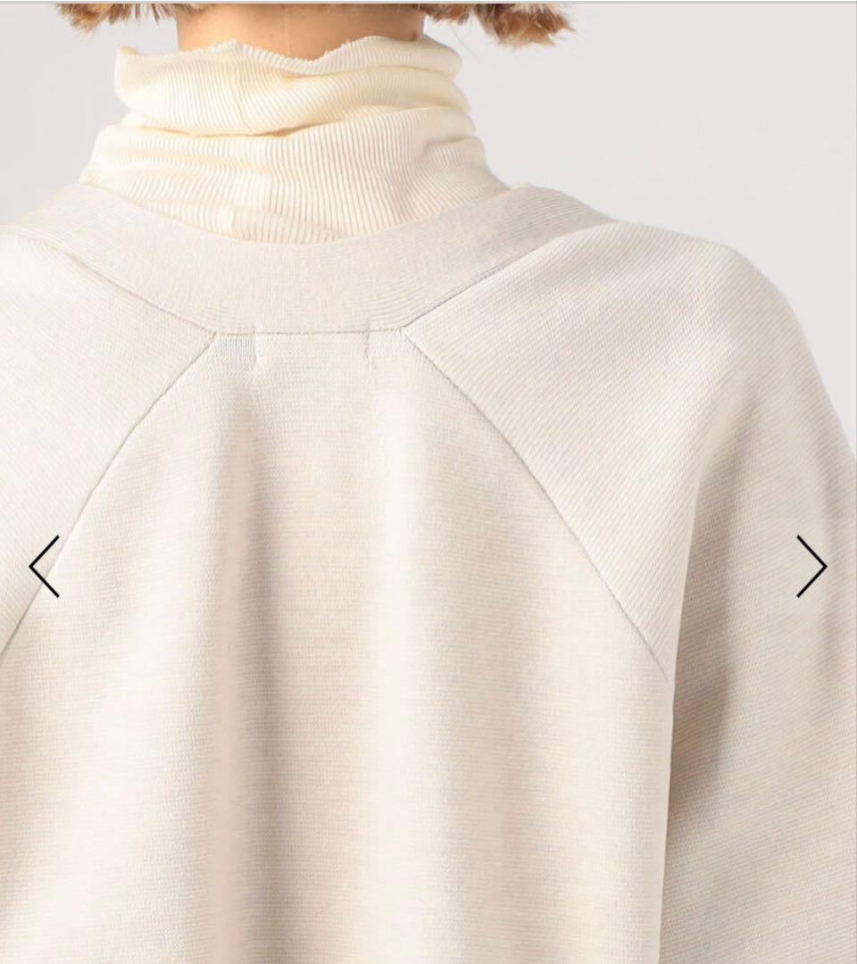 【試着のみ】Ballsey ミラノリブ ファー ポケットカーディガン