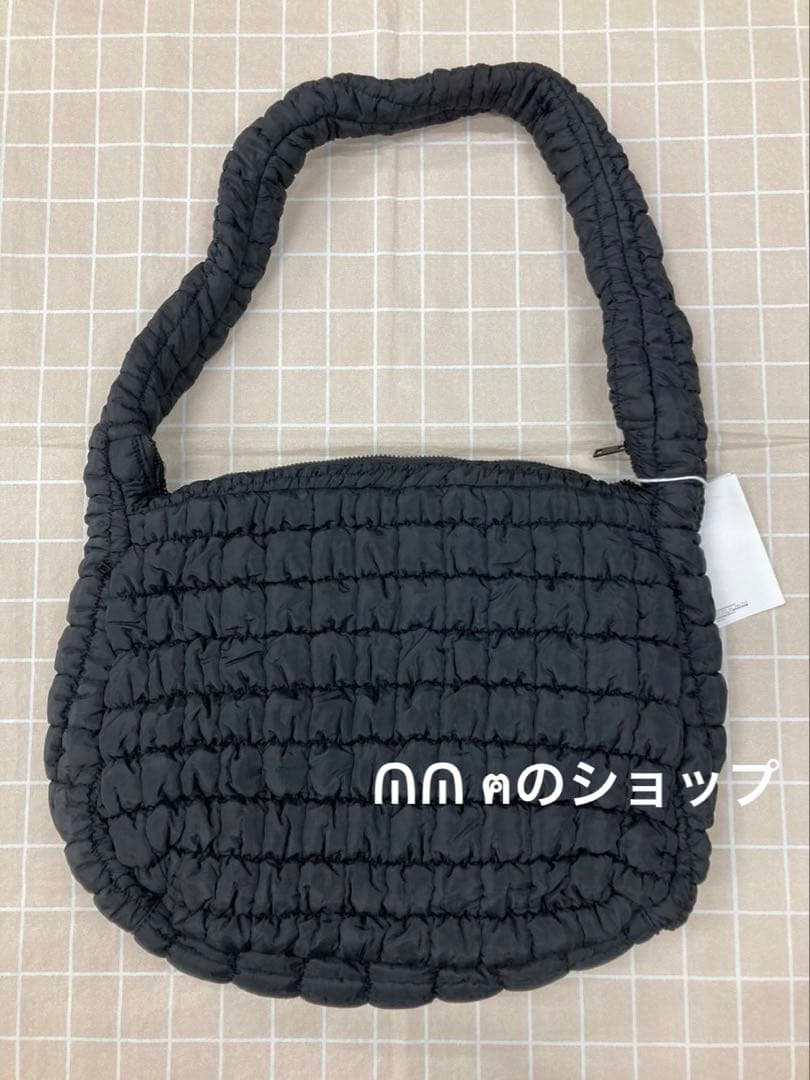 COSブラック キルティング ショルダーバッグ