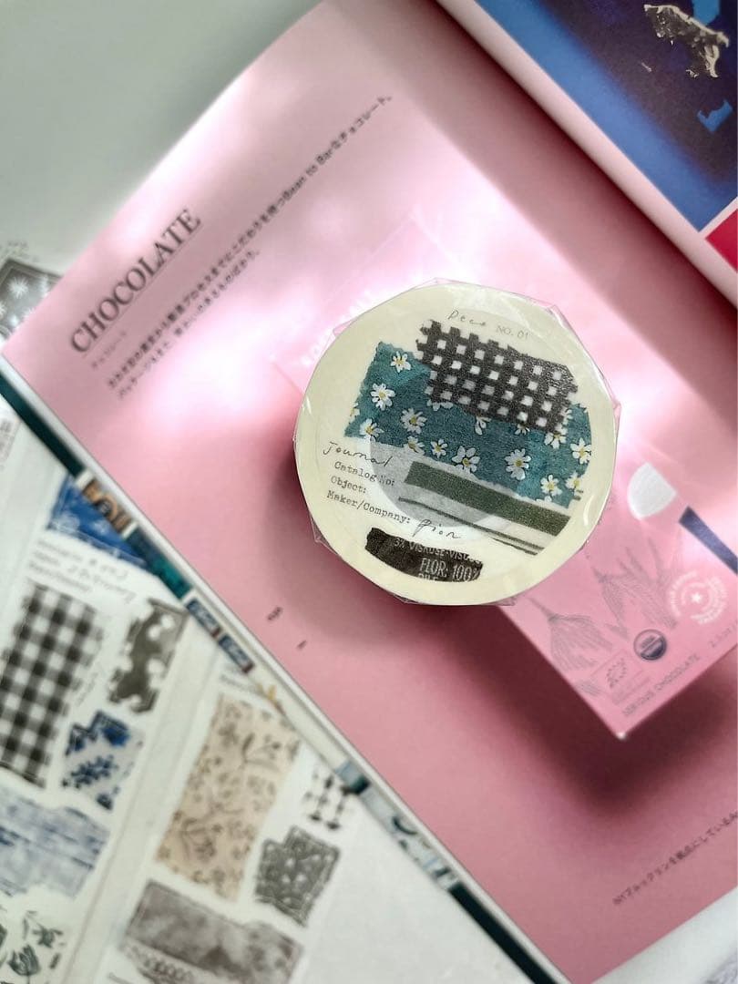 pion《花布》海外マスキングテープ　マステ 【1800】