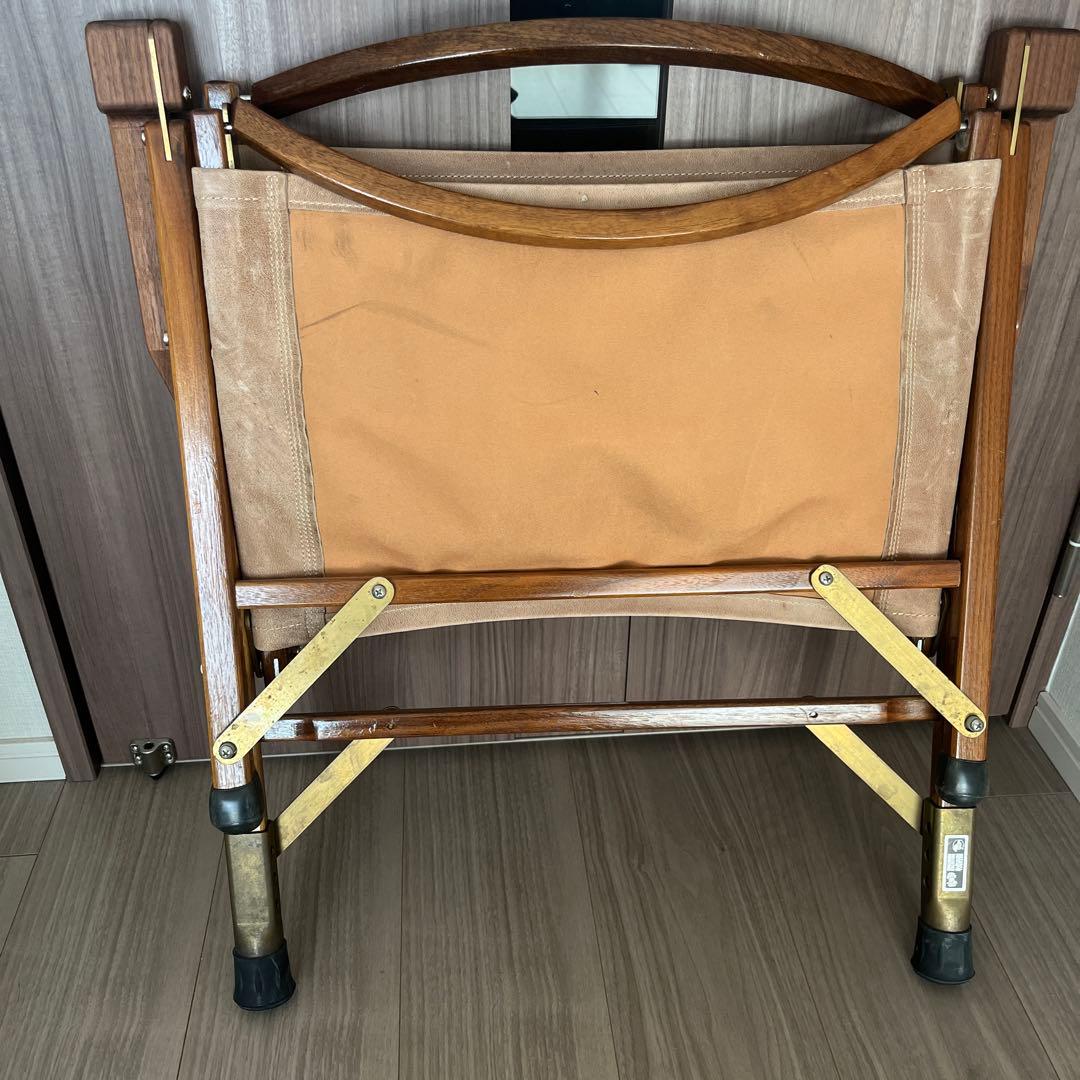 カーミットチェア ウォールナット オールドマウンテン 真鍮　カスタム　ラクダ