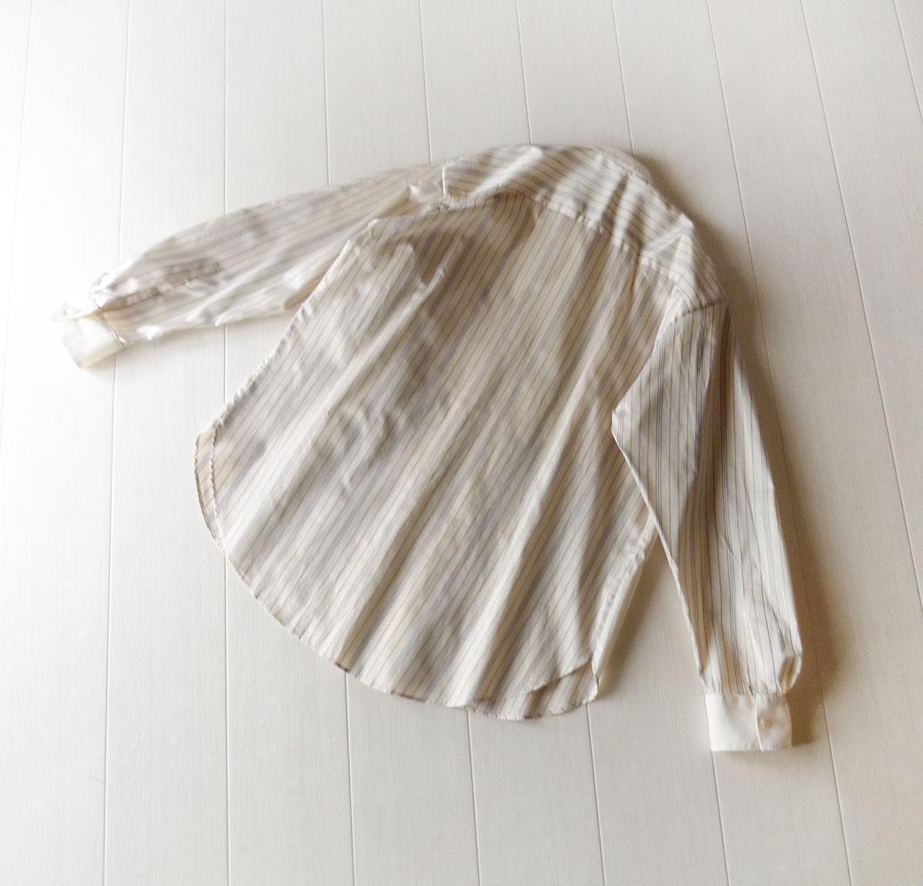 美品 ROKU ロク 2,8万 バンドカラーブラウス B&Y アローズ C551