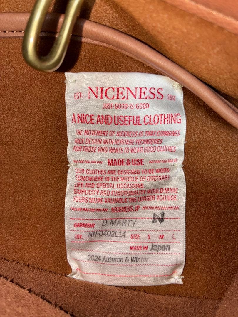 バッグ NICENESS D.MARTY DEER LEATHER SHOULDER