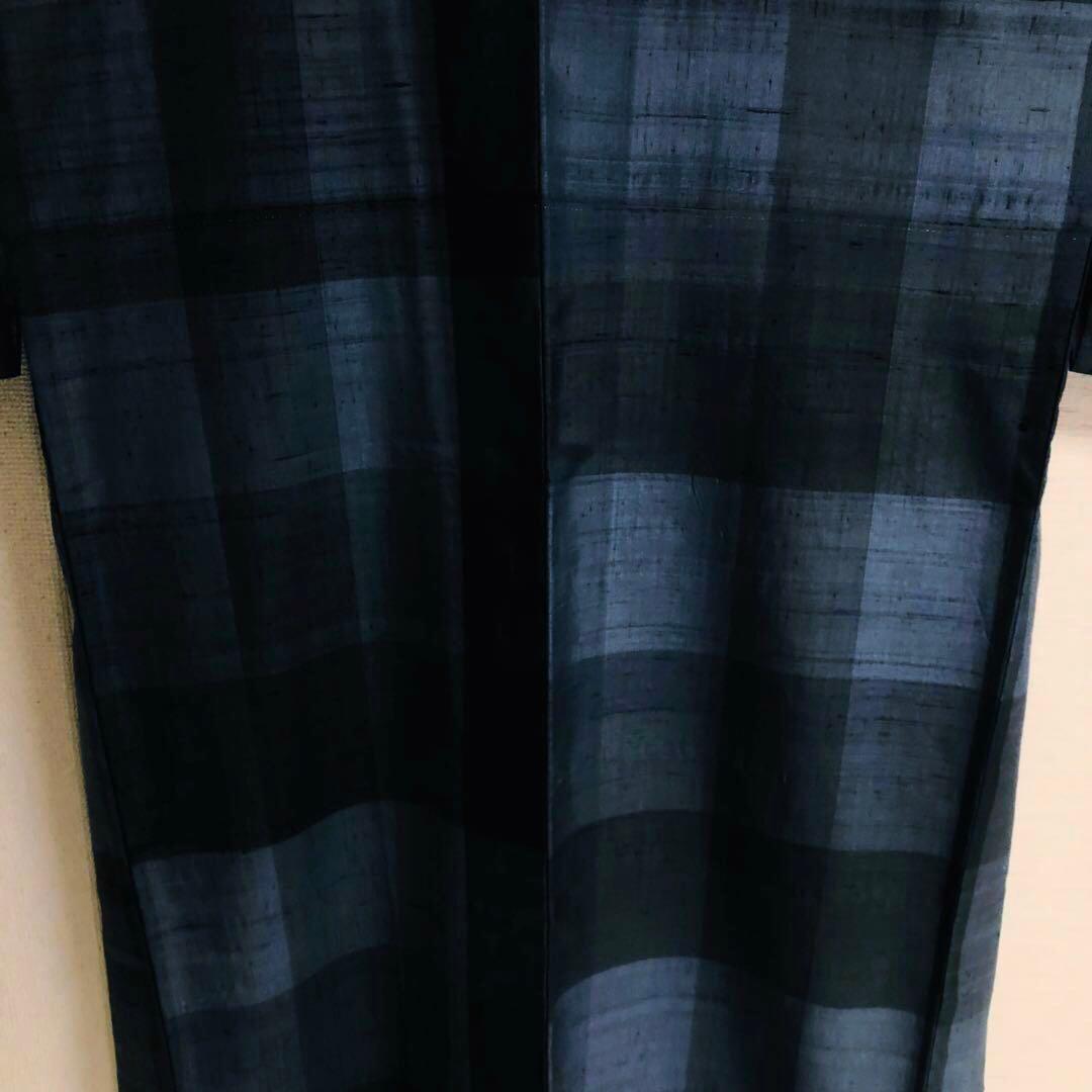 【未使用　トールサイズ】生紬　吉澤与一　付下げ　裄丈70.5 身丈169