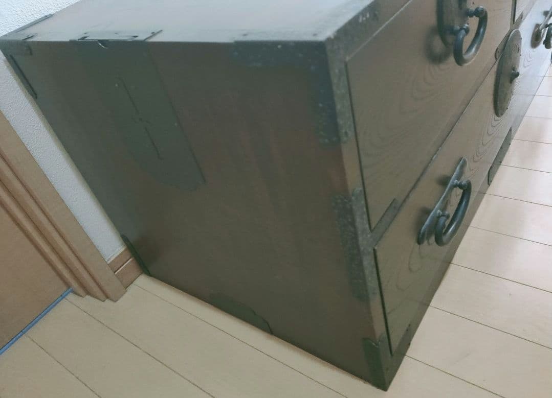 専用出品♪時代家具 箪笥 タンス 2段 高級 鍵付き 説明書有り 送料無料 ♪