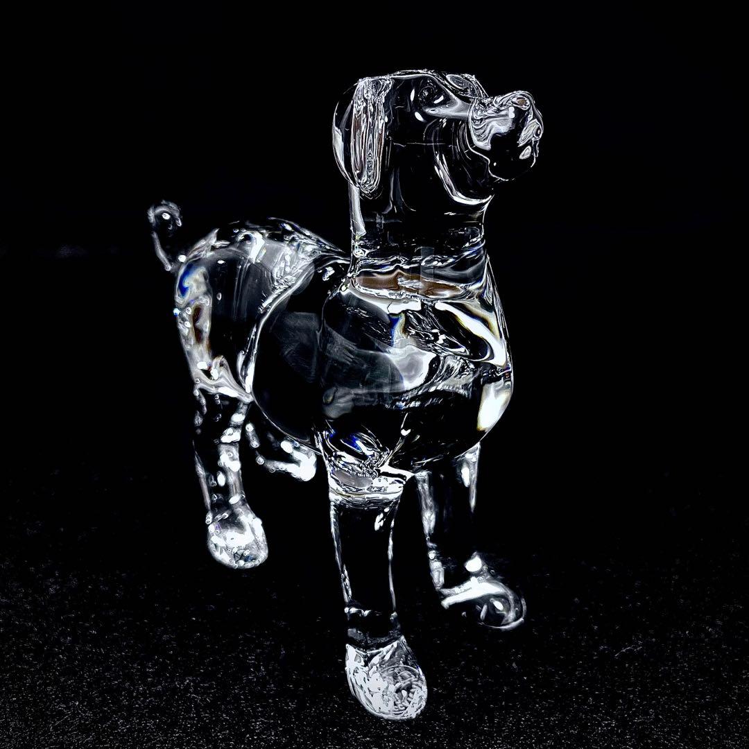 【美品】 Baccarat バカラ クリスタル フィギュリン 犬 干支 戌