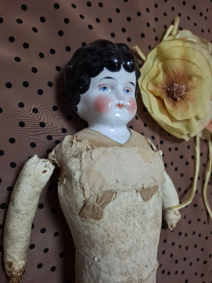 アンティーク★チャイナヘッドドール★パリアンドール★ビスクドール★訳有り品