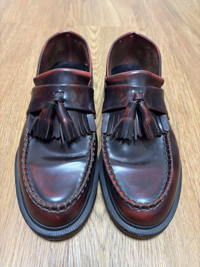 【極美品】ドクターマーチン エイドリアン ローファー チェリーレッド UK5