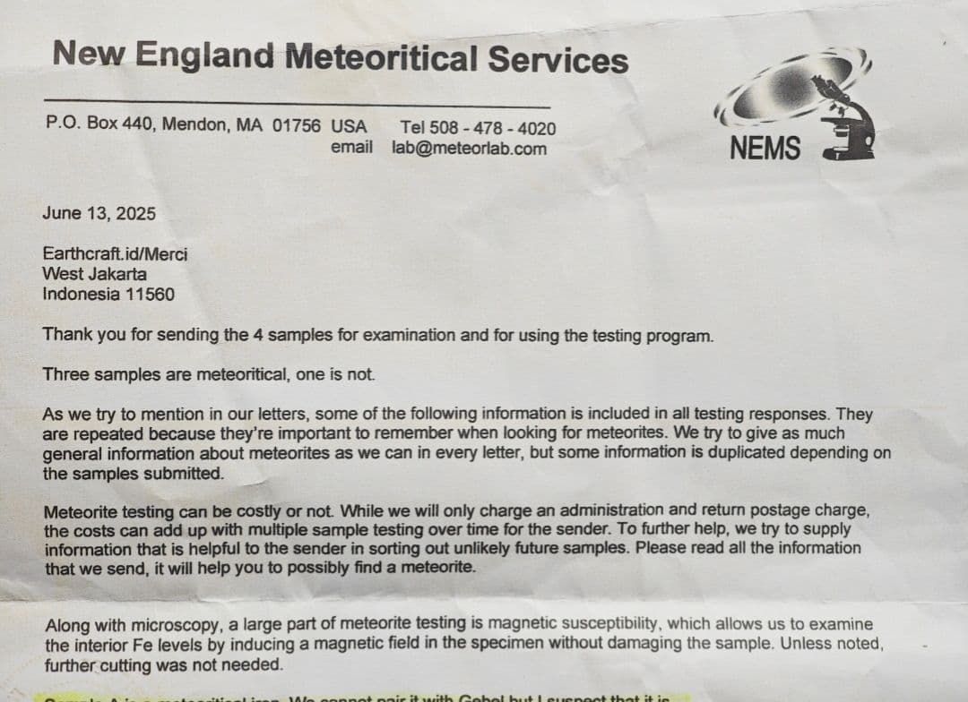 ゲベルカミル隕石ペンダント