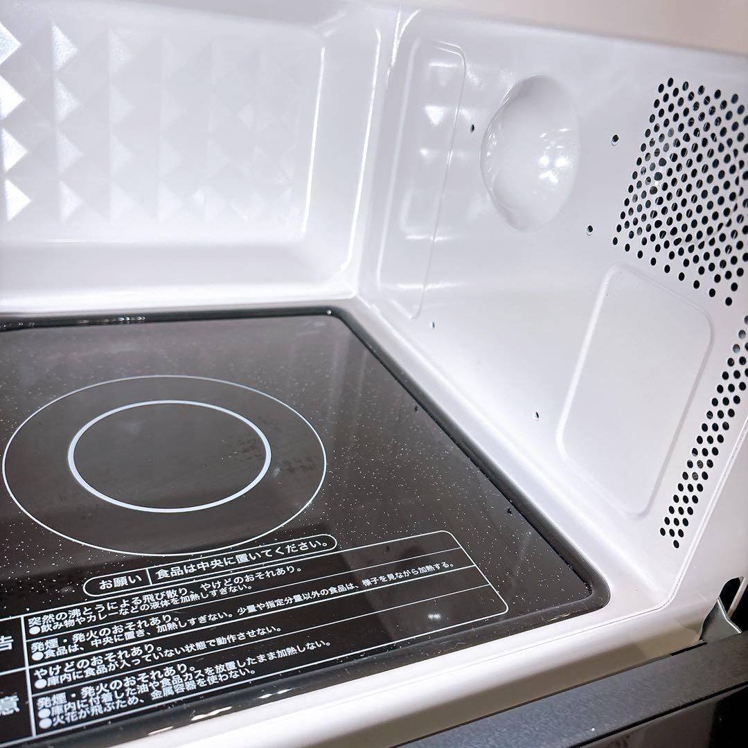 2023年製 説明書付きHaierハイアール 簡単シンプル電子レンジ フラット