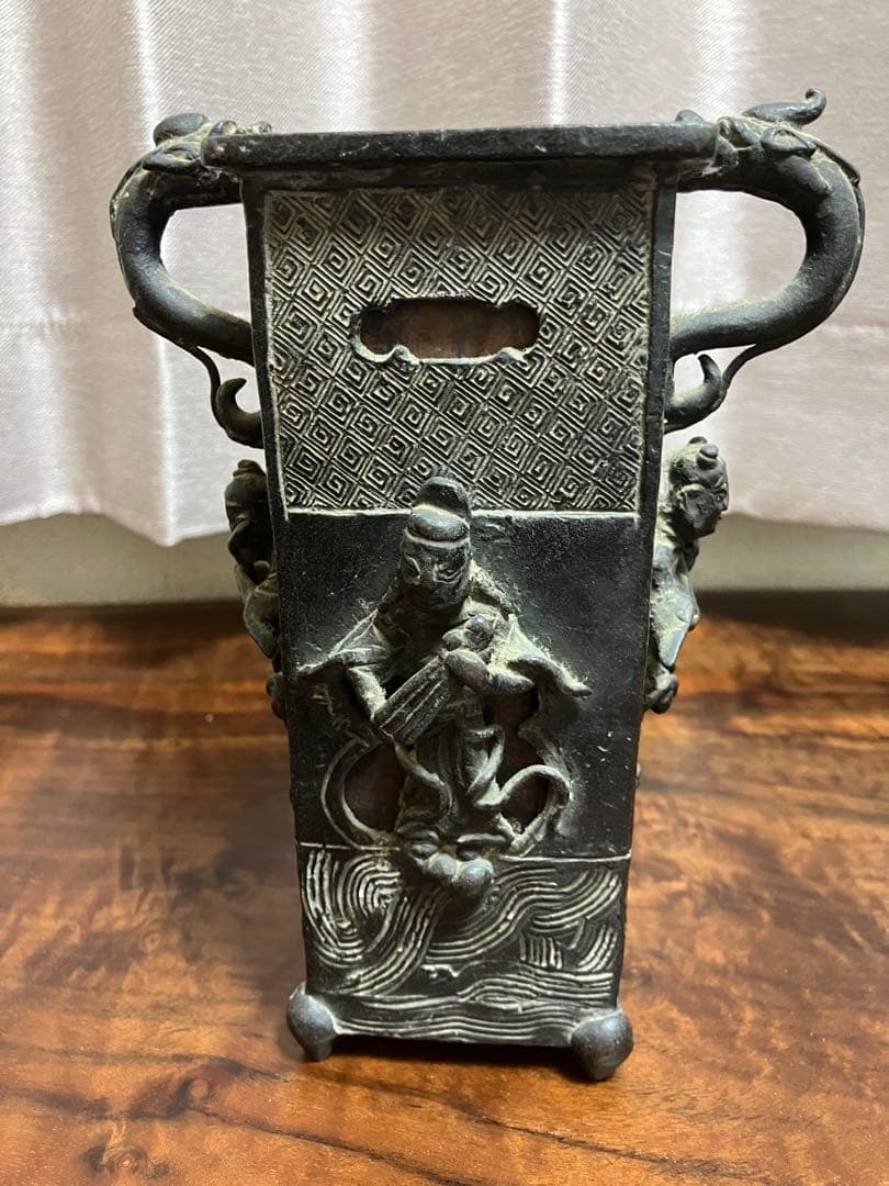 【蔵出し品】大正、戦前アンティーク　花瓶　花入　希少品