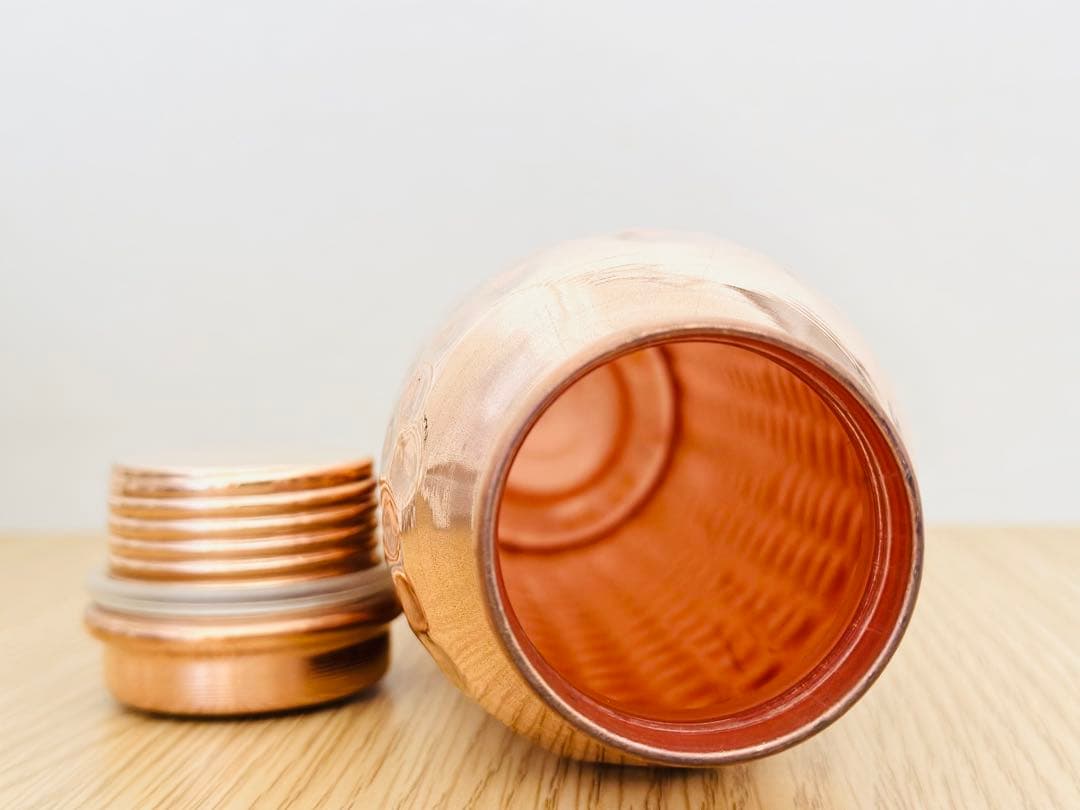 銅製ハンマード水筒2本セット 新品