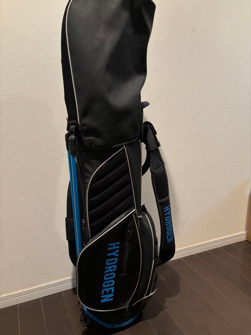 HYDROGEN キャディバッグ ブラック/ブルー