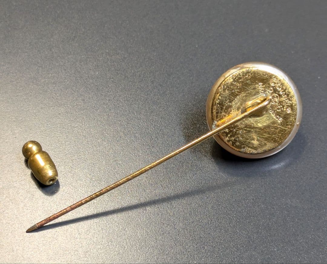 CHANEL シャネル　ココマーク　フェイクパール　ブローチ　ピン　ゴールド