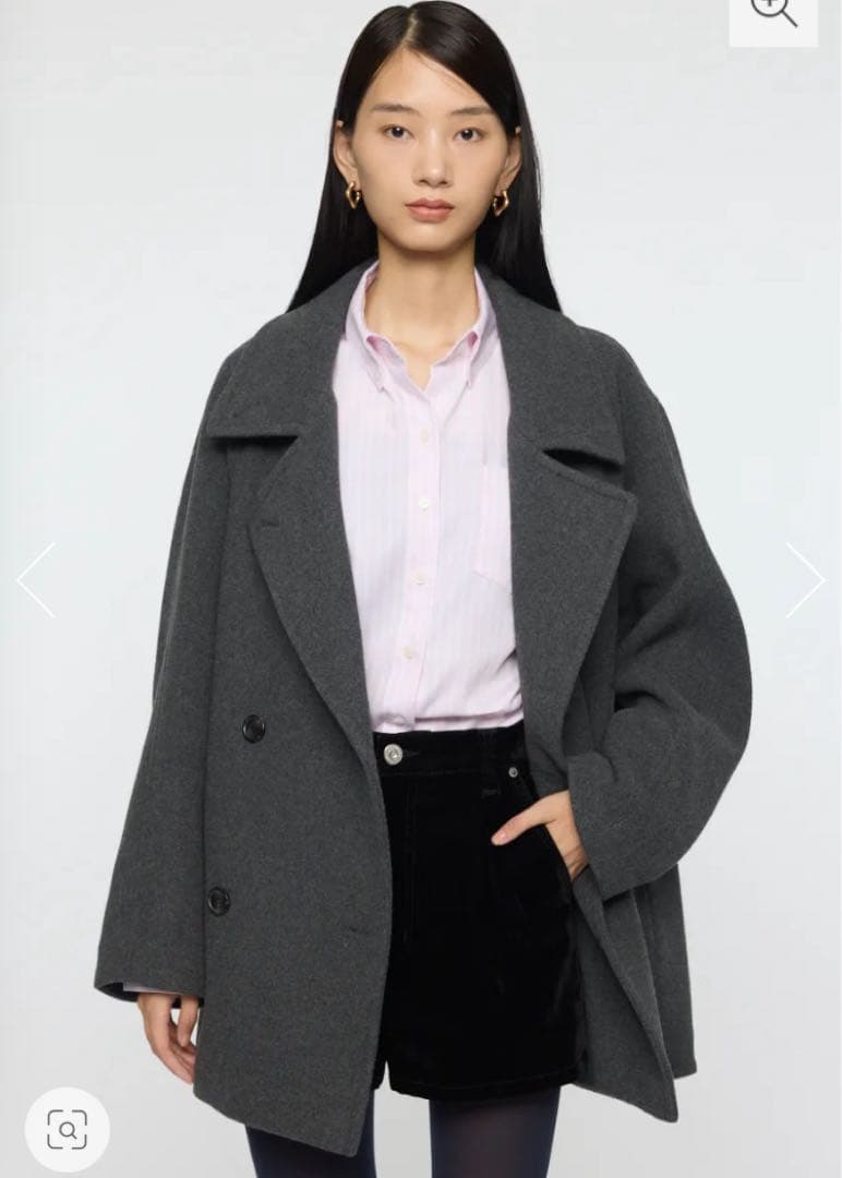 【毎日100円引】DOUBLE BREASTED MID コート