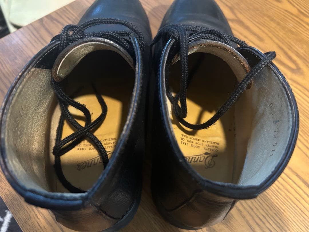 ダナー　チャッカブーツ　黒　25.5