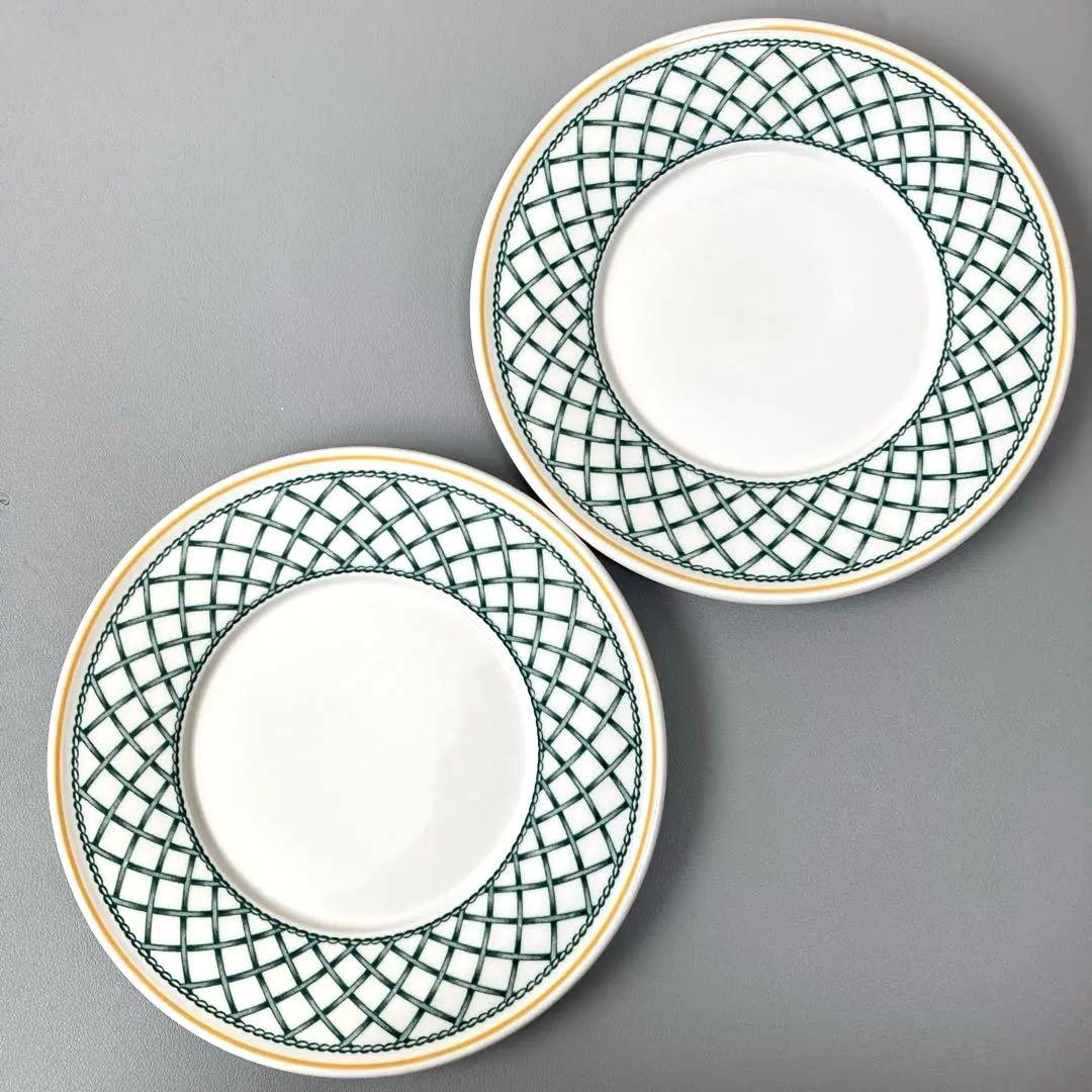 ビレロイ&ボッホ バスケット取手付カップ&ソーサー2客　ボウル1点