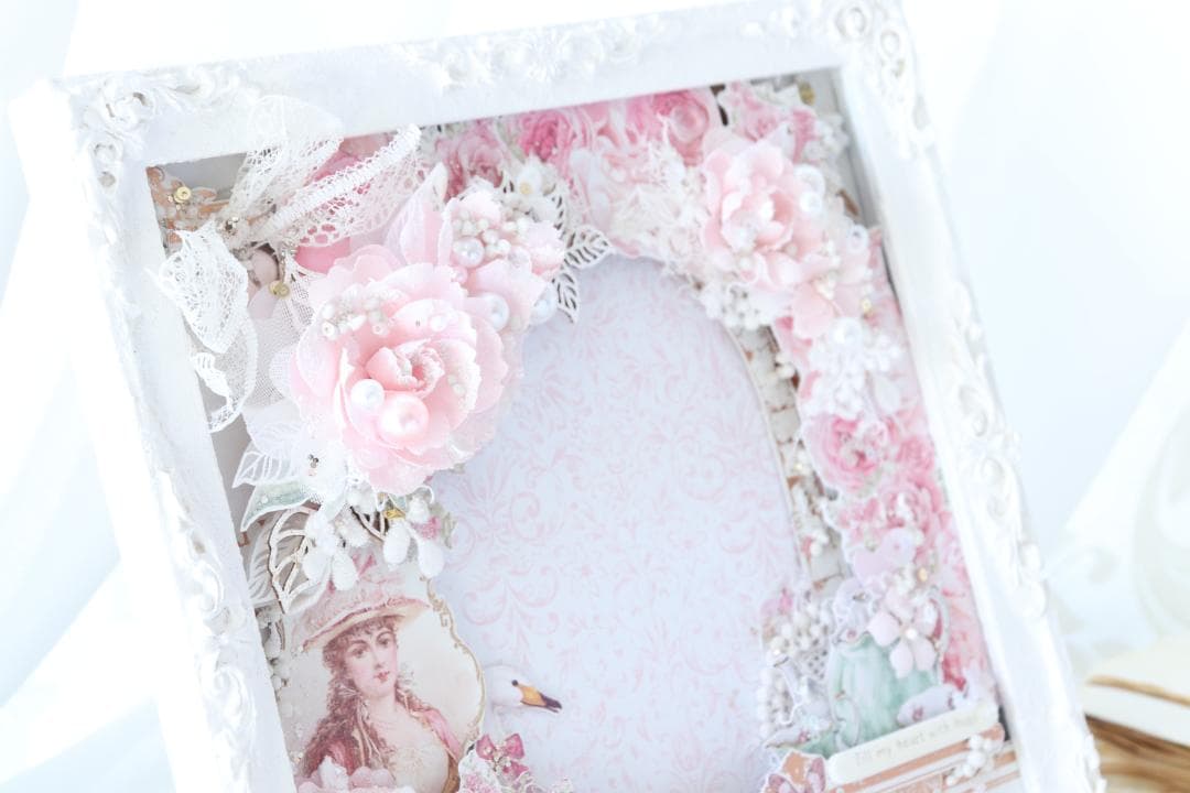 *。゜With love ゜。*　スクラップブッキング♡フォトフレーム♡完成品