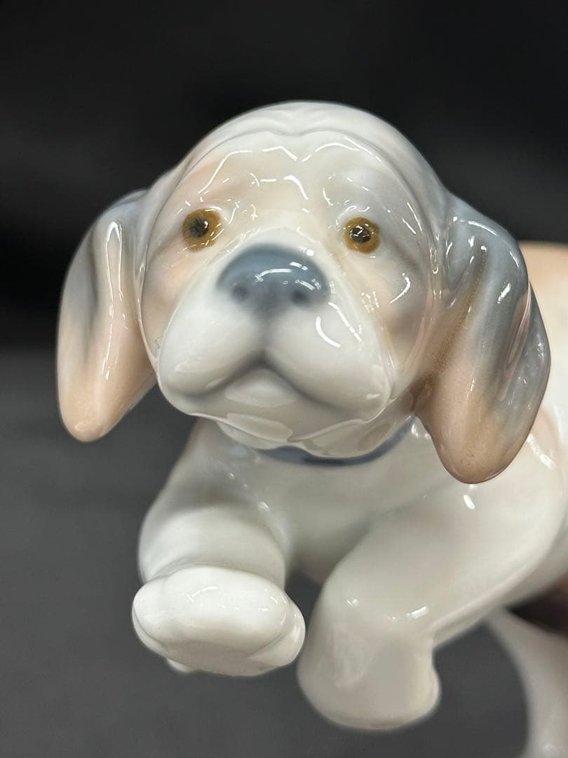【美品】LLADRO リヤドロ　犬　子犬　仔犬　フィギュリン　置物　陶器