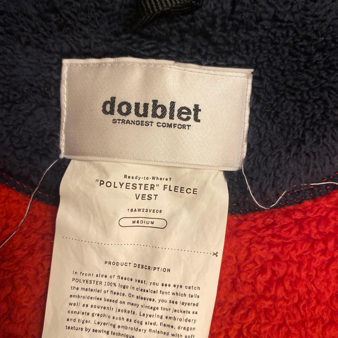 トップス doublet 18aw POLYESTER FLEECE VEST