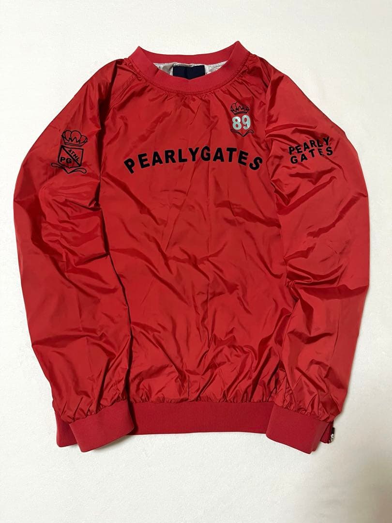 【訳あり】【PEARLY GATES】サイズ6赤＊ツインスニード＊シャカシャカ