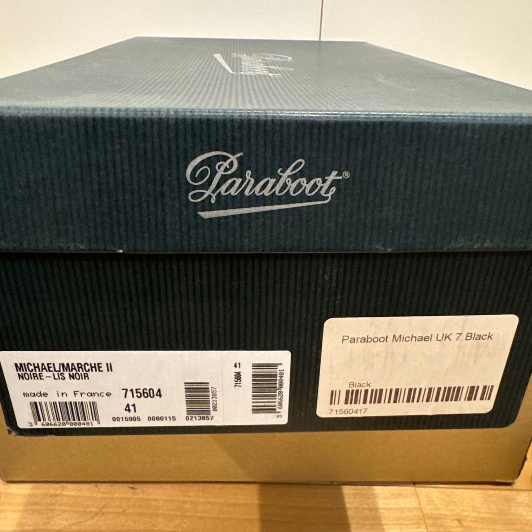 美品 パラブーツ ミカエル 41 黒
