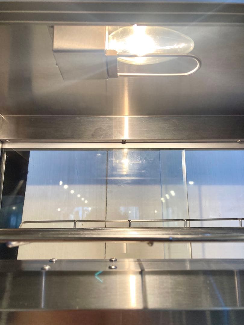 ガラス製ホットショーケース 中型 3段