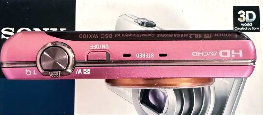 動作確認済★SONY Cyber-Shot DSC-WX100 ピンク★ケース付