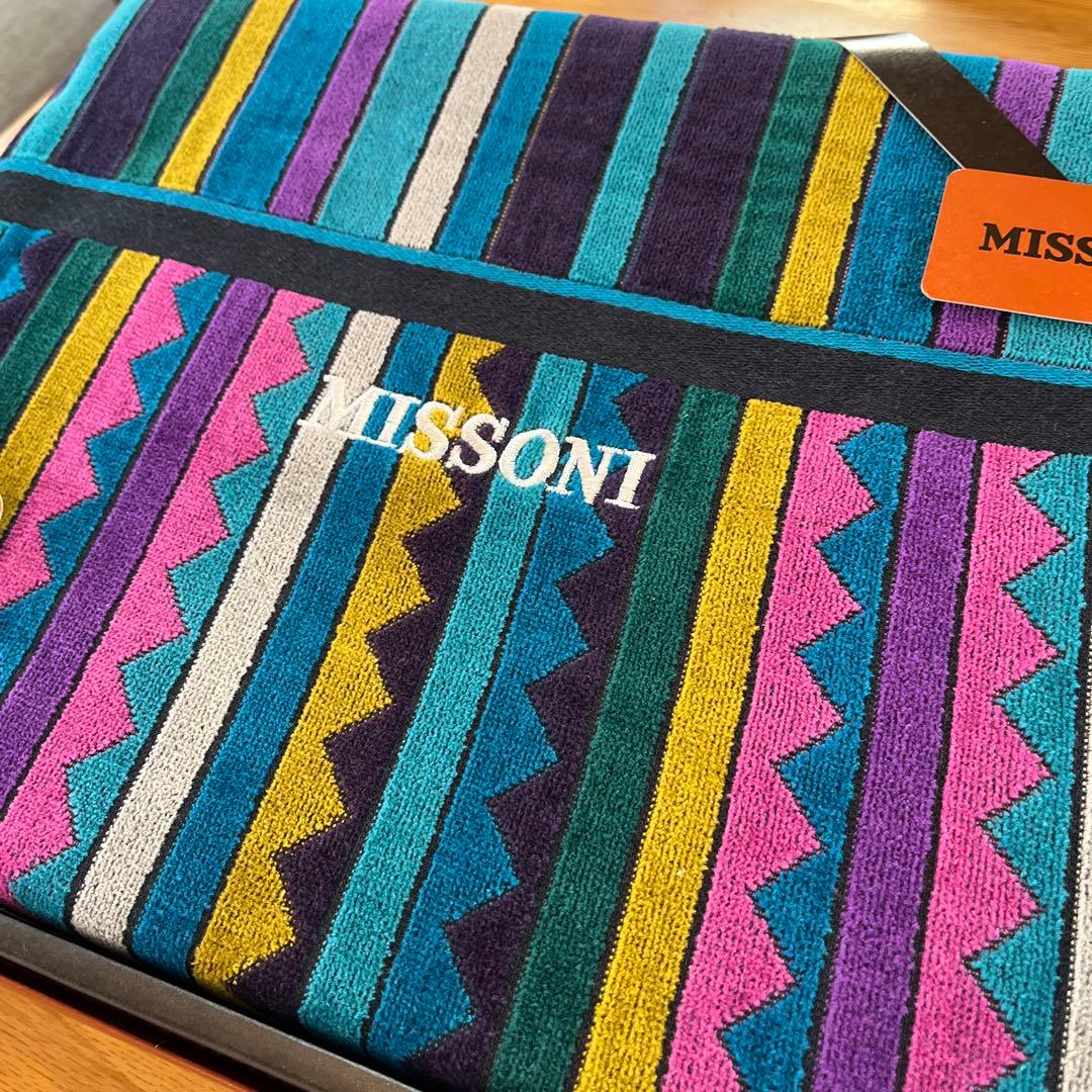 MISSONI タオルケット 140x190cm 新品