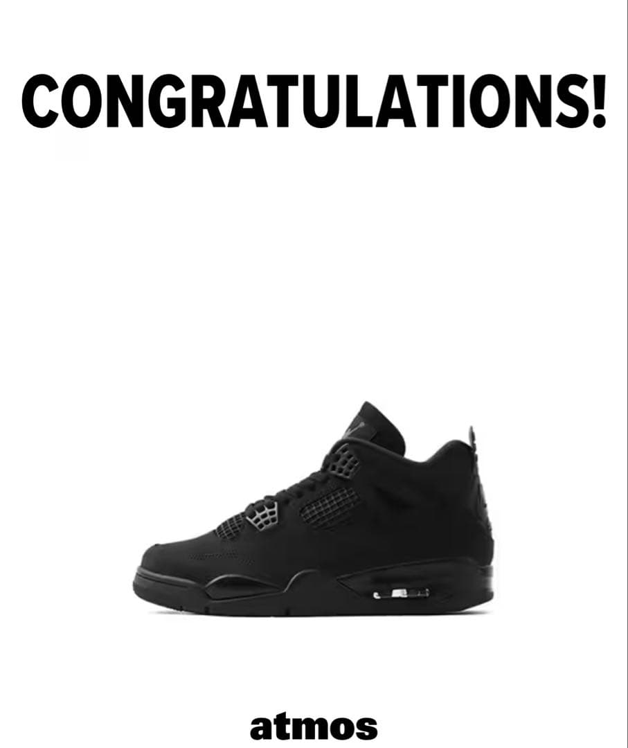 NIKE エアジョーダン4 ブラックキャッツ 27cm