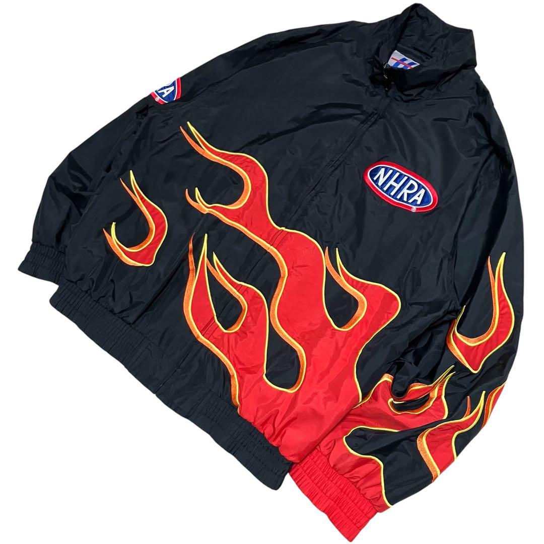 90s NHRA ホットロッド Hot Rod フレイムパターン ジャケットM