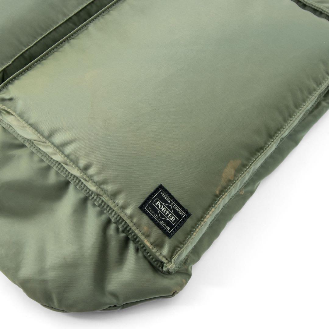 A046【近年モデル】ポーター／タンカー　ヘルメットバッグ　ショルダー　グリーン