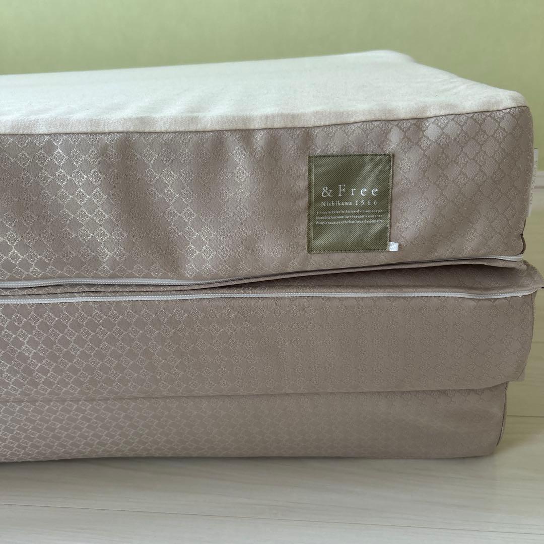 ★セミダブル　西川　&Free プレミアムオーダー整圧マットレス　2025年購入
